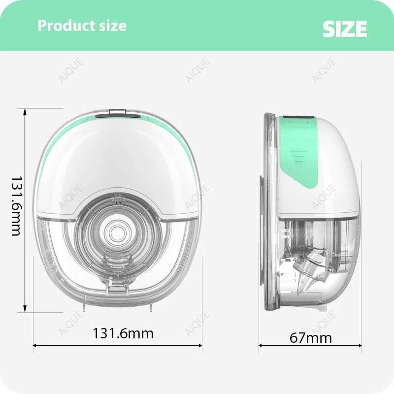 12 Modes 12 Suction Levels Silent Hands Free Electric Breast Pump Milk Collector Breastfeeding X2507241