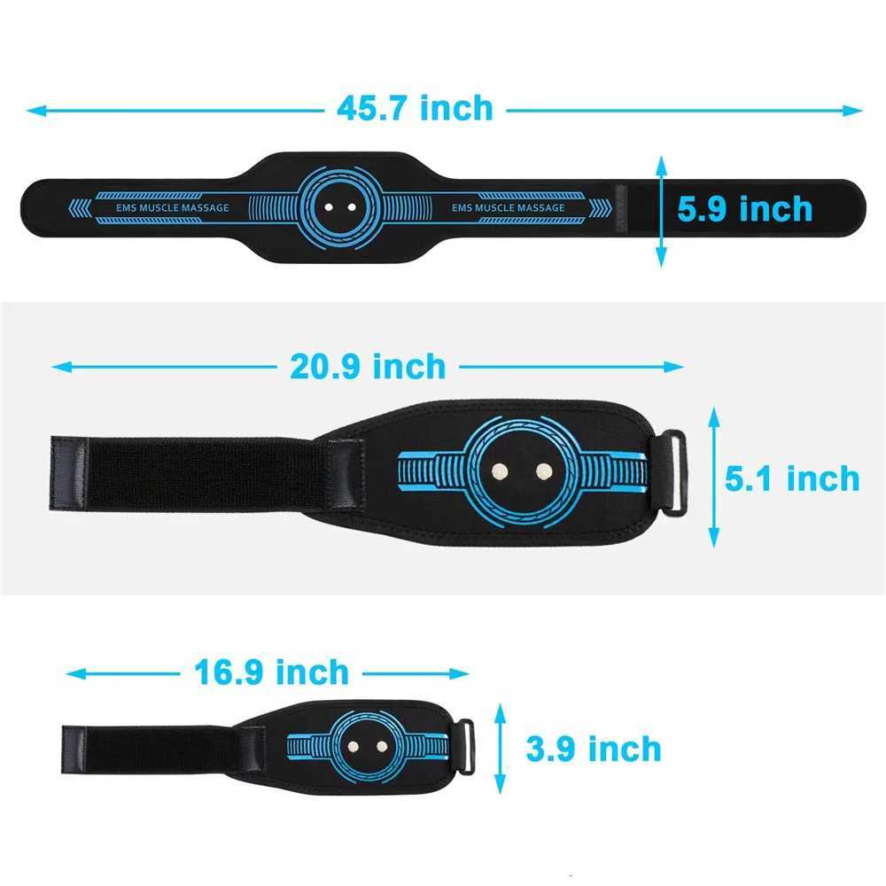 USB Rechargeable Abdominal Muscle Abdominal Toning Belt Muscle Toner Waist Arm Leg Training Home Gym Fitness Massager W250724