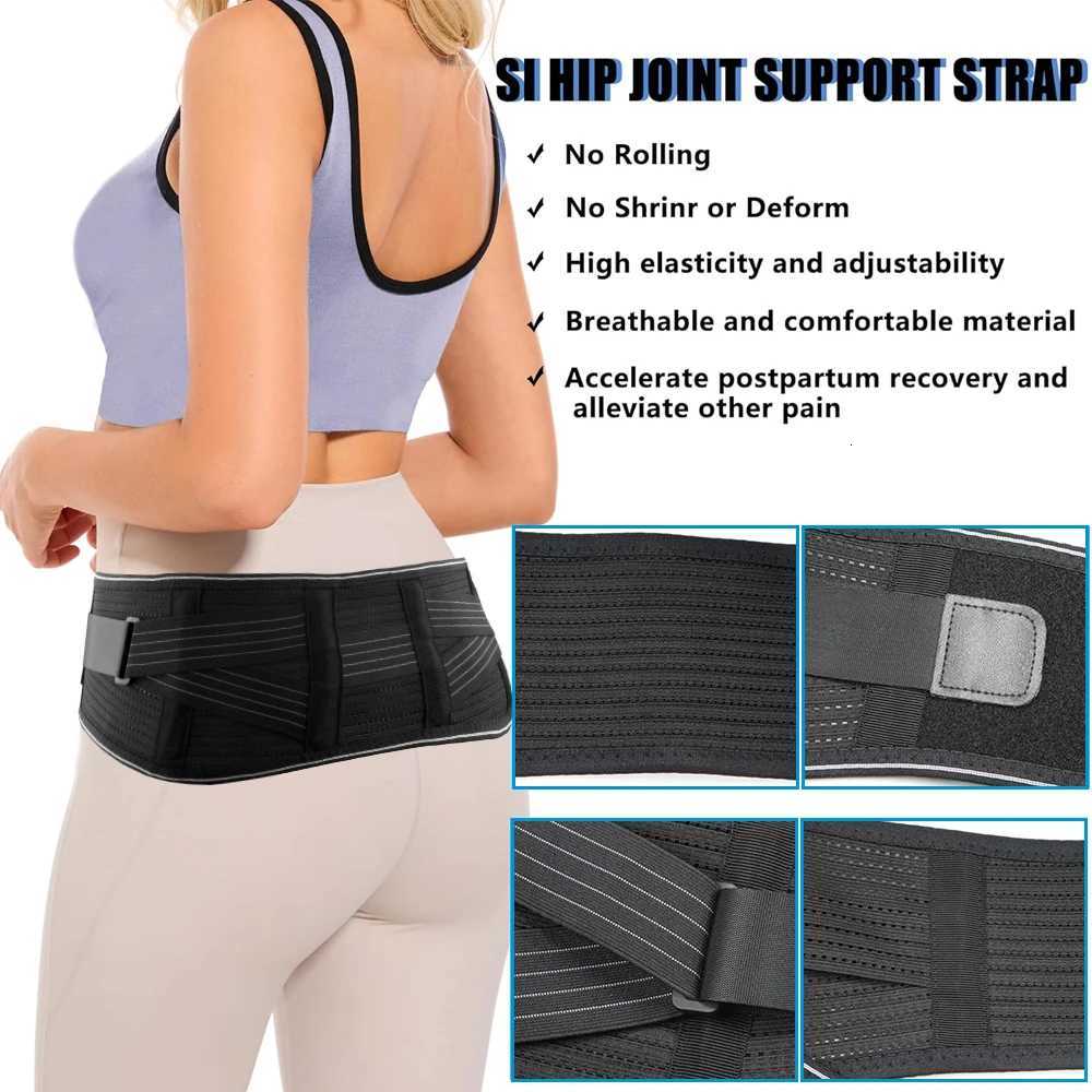 1PCS Womens Sacroiliac SI Belt for Sciatica Pelvic Hip Leg Pain Relief - Adjustable Compression Wrap with Extra Support Stays W250724