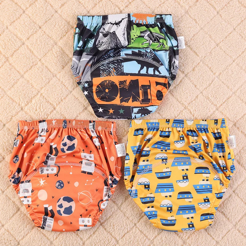 Baby Cotton Training Pants Panties Waterproof Cloth Diapers Reusable Toddler Nappies Underwear 250724