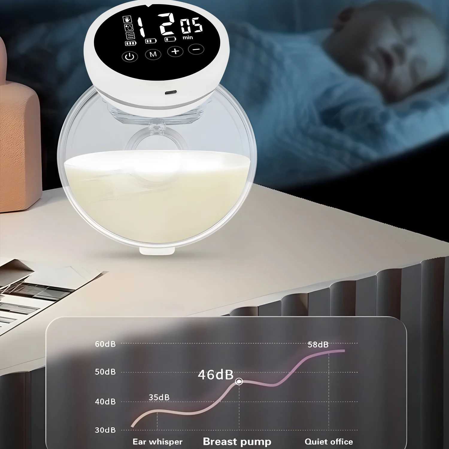 USB Wearable Breast Pump Breast Milk Milking and Milking Machine Mother Baby Supplies Electric Breast Pump X250724
