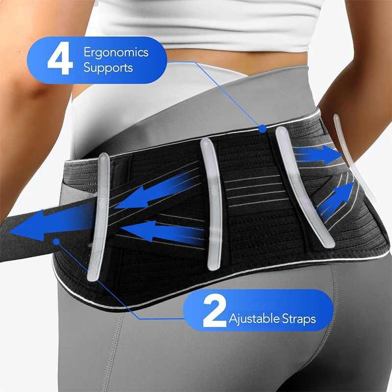 1PCS Womens Sacroiliac SI Belt for Sciatica Pelvic Hip Leg Pain Relief - Adjustable Compression Wrap with Extra Support Stays W250724
