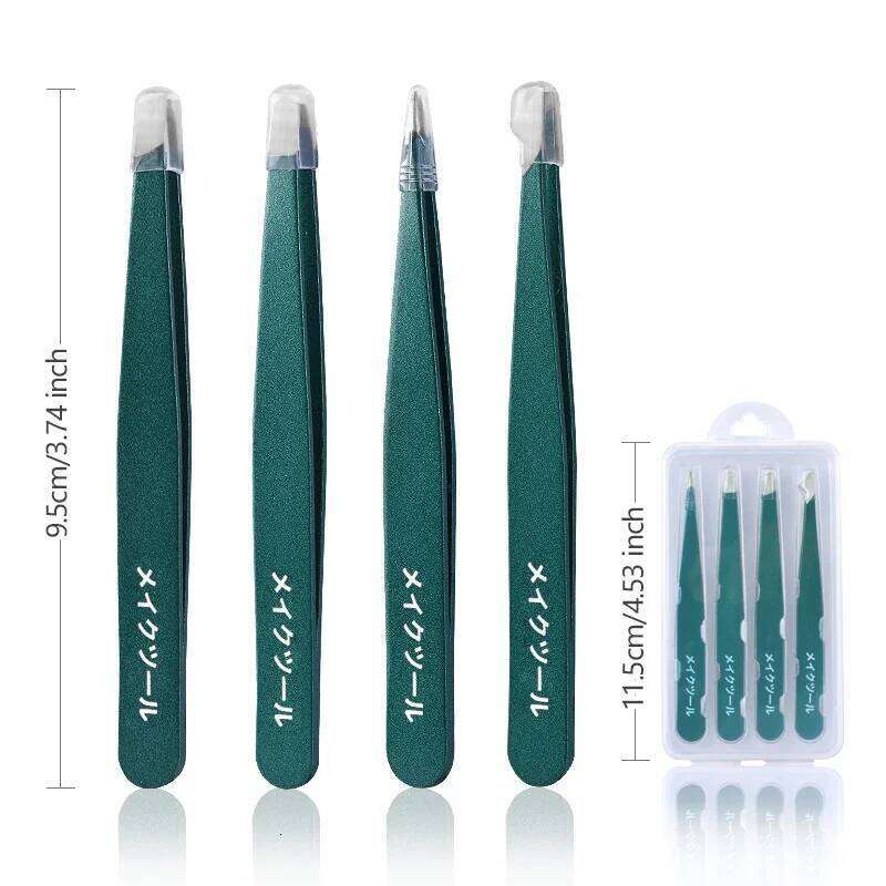 2/4/6Pcs Beauty Tools Eyebrow Stainless Steel Hair Removal Clip for Eyelash Extension Tweezer Colorful Professional Make X250724
