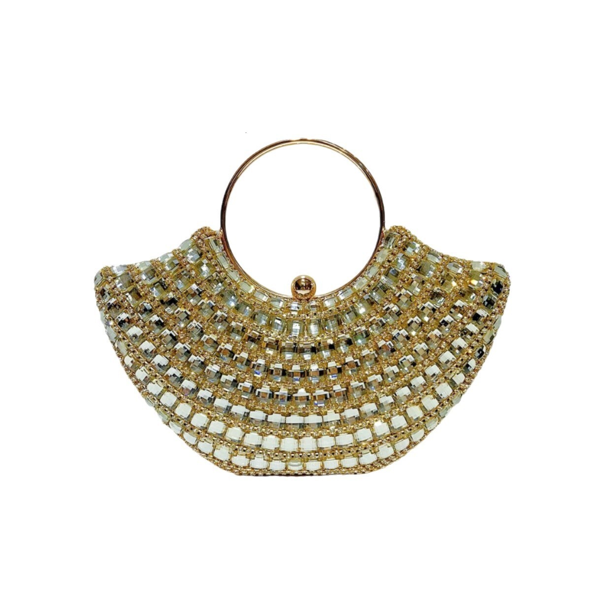 Top brand high-quality new free designer bag women's new evening dress banquet handheld handbag diamond inlaid bag new free designer bag