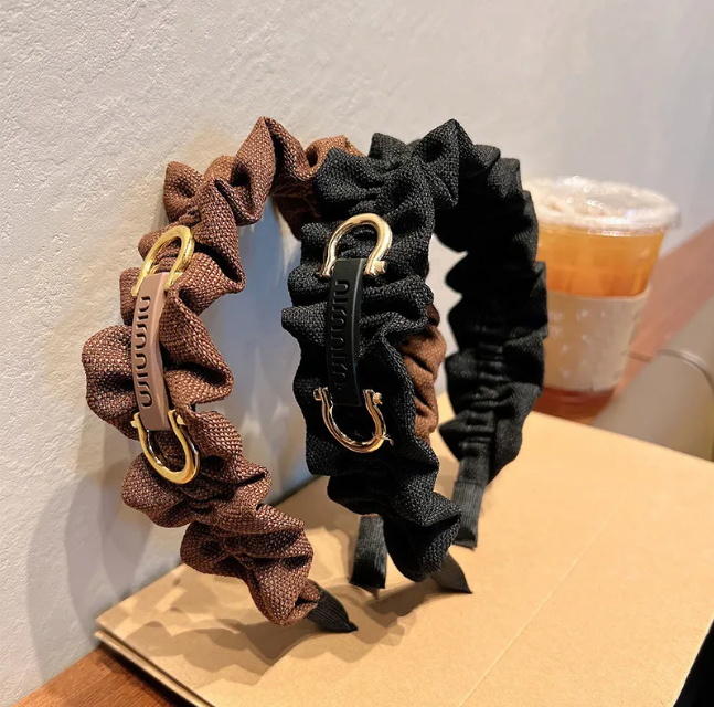 Luxury Designer Elegant French Lace Headband For Women And Girls - Versatile Wide Edge for woman Hair Accessory Free Ship