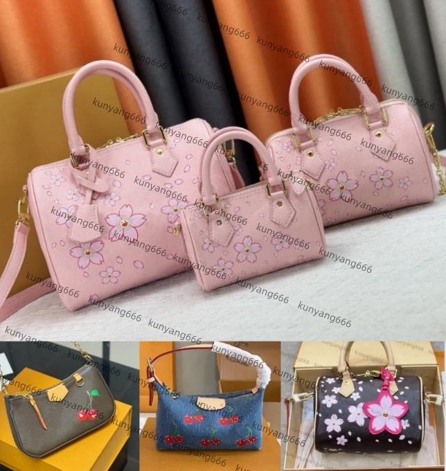 Designer bags takashi murakami shoulder bag leather handbag canvas women colorful bag fashion composite lady clutch tote woman bag