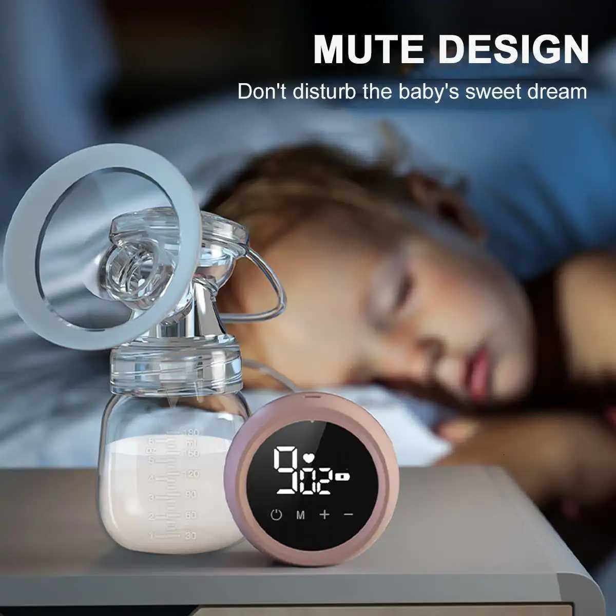 Electric Breastmilk Pump Machine USB Charge LED Display BPA Free Breastfeeding Pump Milk Collector Portable Breastmilk Extractor X250724
