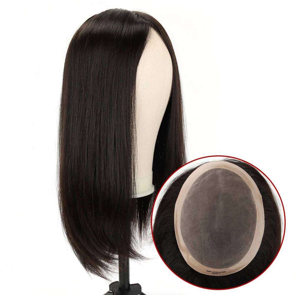 TUW06 System for Women Lush Brazilian TopUnique Human Natural Looking Toppers Piece Hair Topper