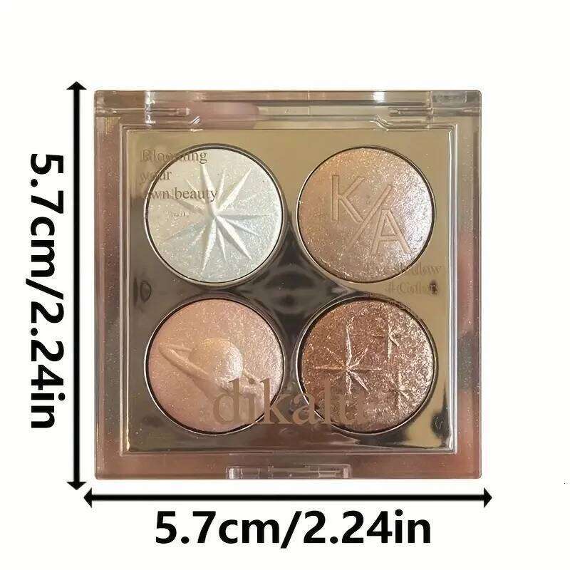 Pearlescent Glitter Eyeshadow Palette Highlighter Dia Sequins Lying Silkworm Shiny Eye Shadow Waterproof Lasting Eyes Makeup X250723