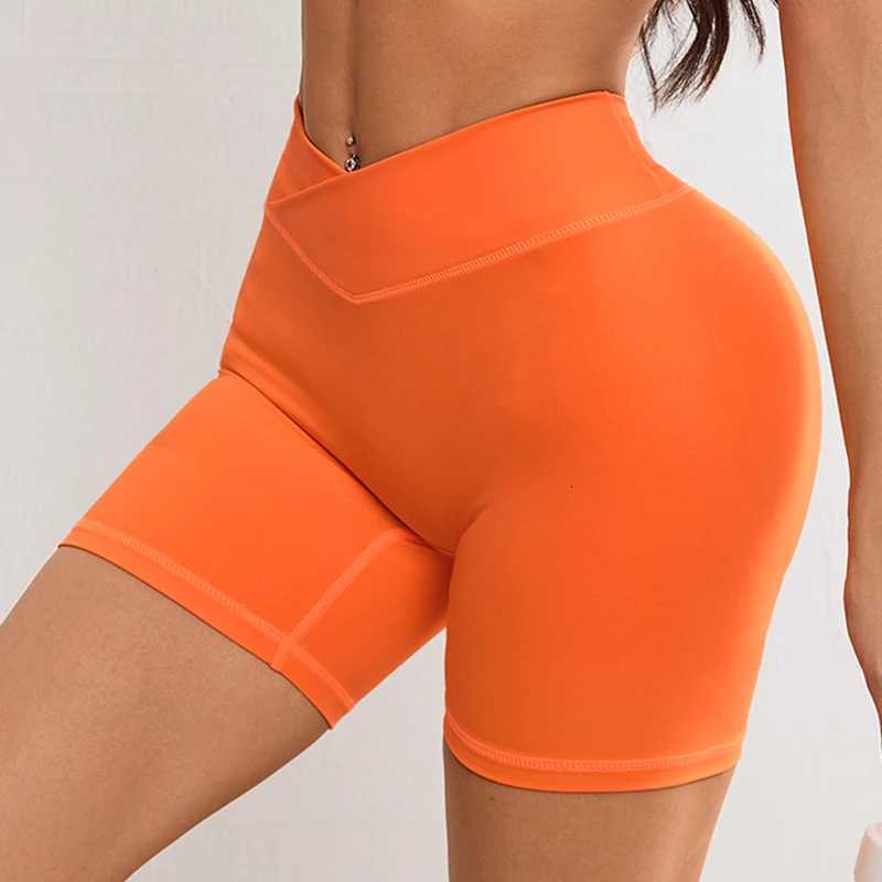 Women V Cross Waist Yoga Shorts 3.5 Workout Shorts Running Fitness Sports Shorts XJ250724