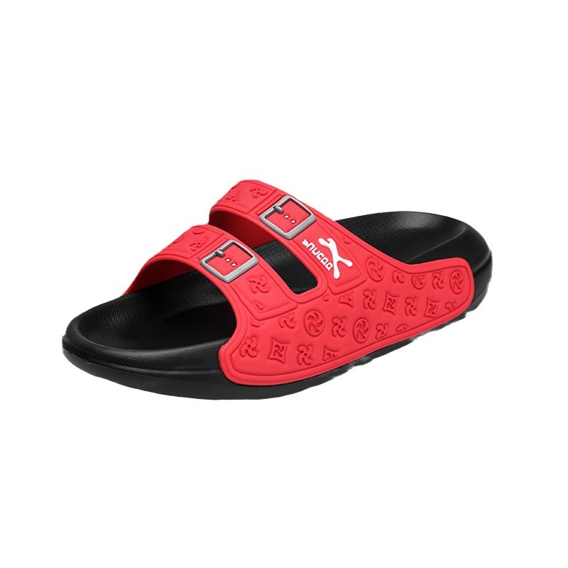 2025 new Men's Summer Outdoor Casual Sports Slippers Size 45 One-strap Flip-flops Non-slip Wear-resistant Thick-soled Coconut Slippers for Home U