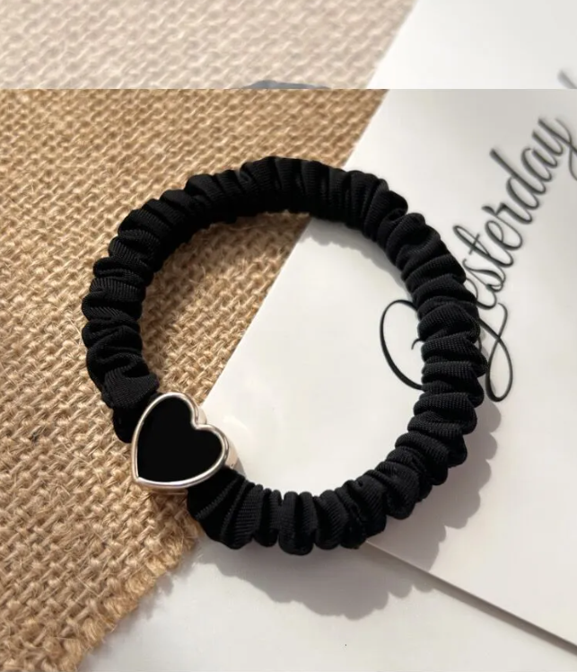 Luxury Designer Black Series Womens Ties High Elasticity Durable Floral Bowknot Hair Accessories - Versatile Korean for woman Style Free Ship