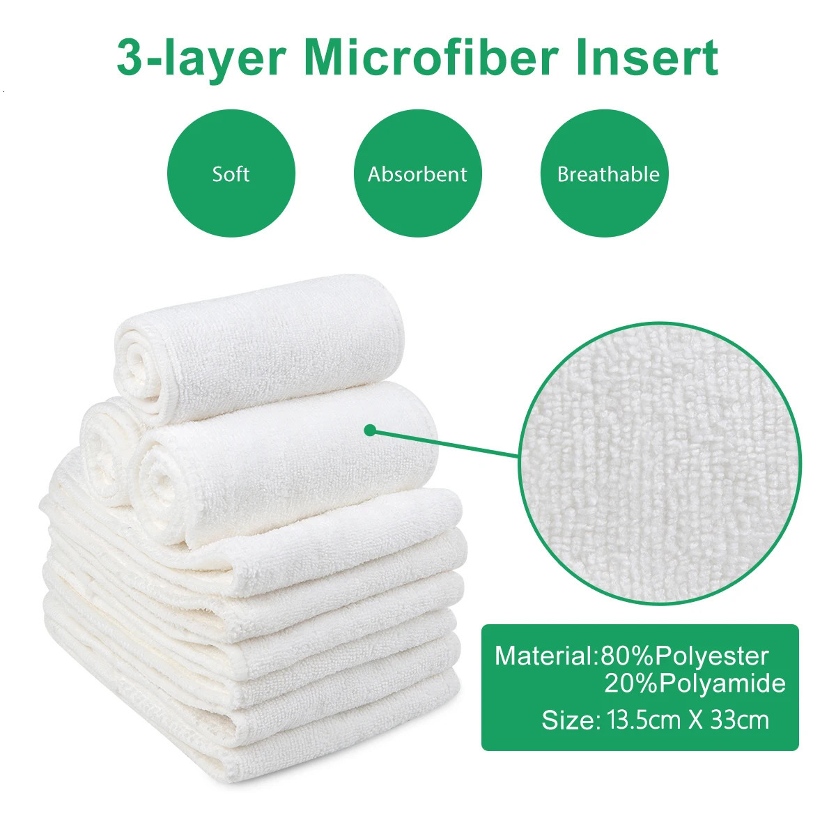 1pc ALVABABY Solid Color Washable Baby Cloth Diaper with Insert 250724