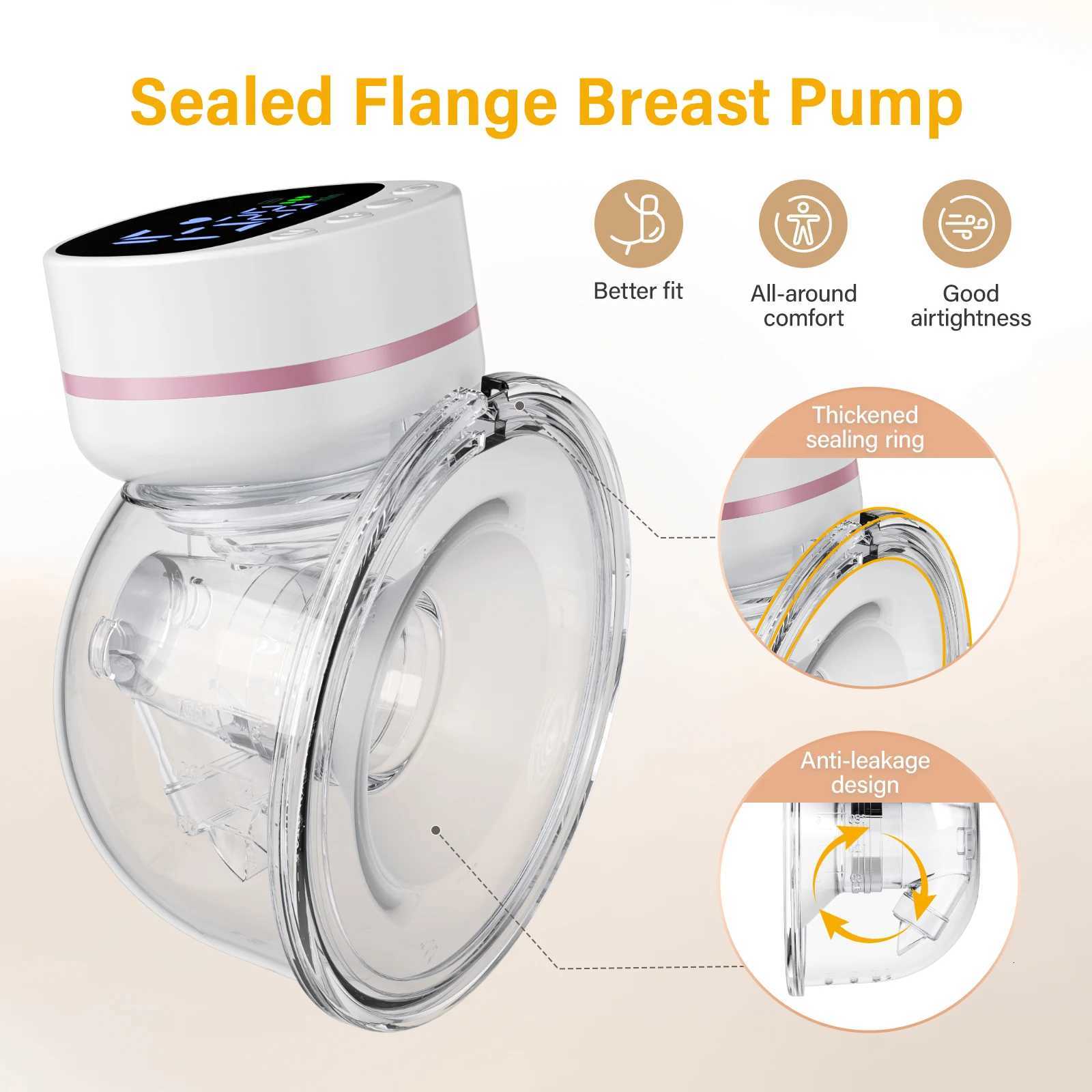 Hands-Free Wearable Breast Pump Portable Electric Breast Pump with Strong Suction Rechargeable Silent for Nursing Mothers X250724