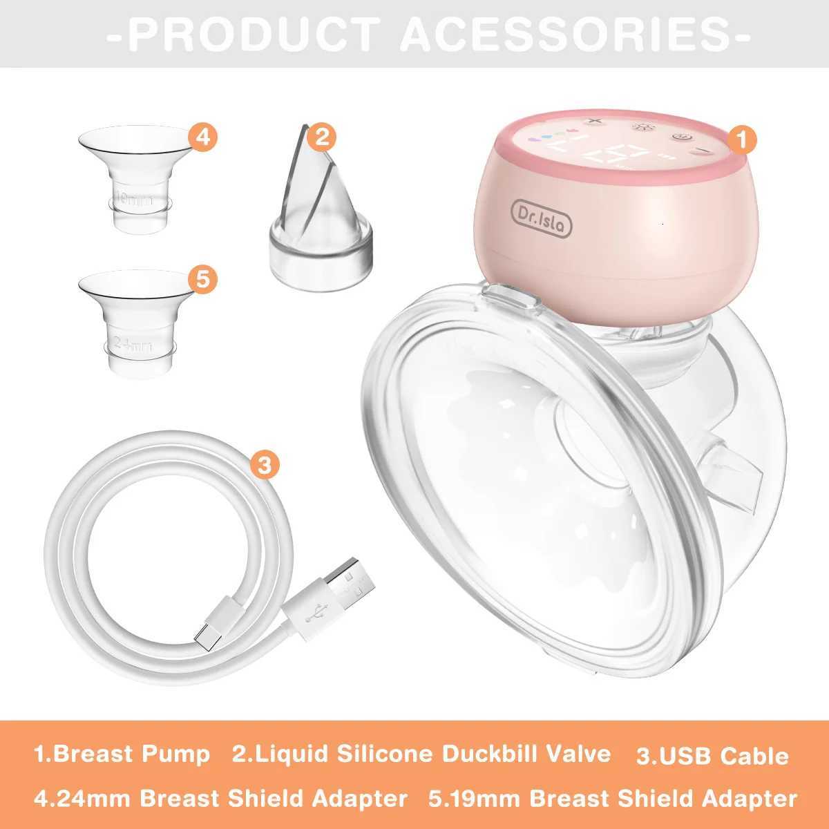 Electric Breast Pumps Portable Hands Free Wearable Silent Comfort Breast Milk Extractor Collector Night Light BPA-Free X250724