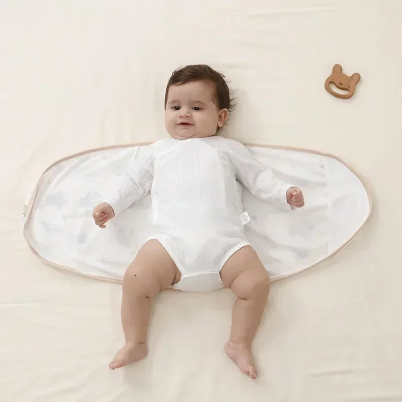 Baby Swaddle Blanket 06 Months Strap Protect Belly Sleeping Wrap for born Thinstyle Summer 250724