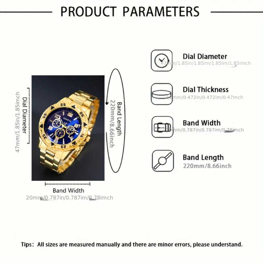 2/3 Piece Mens Quartz Fashion Watch High Precision Sport Quartz Male Wrist Watches - The Perfect Gift for Men W250724