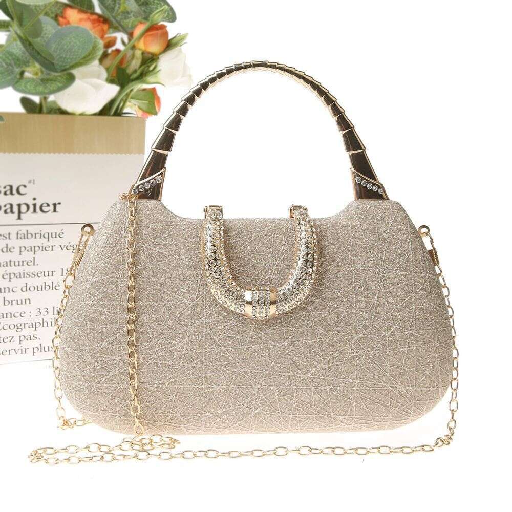 Designer Luxury Evening Diamond New Trendy Shiny Handbag for Women, Clutch Bag, Evening Dress Matching Small Square Bag