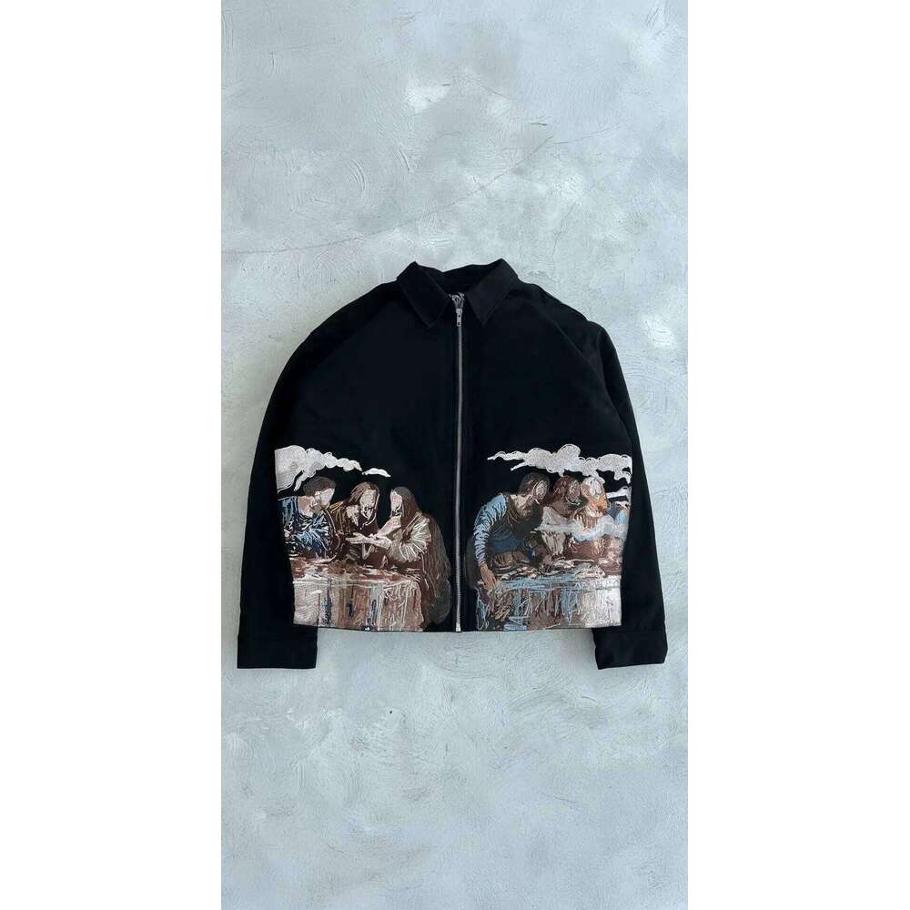 Women's Wear American Leather Y2kcoats Mens Womens Hip Hop Retro Embroidery Oversized Jacket Casual Zipper Motorcycle Clothes
