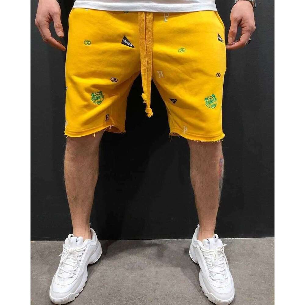 Summer New High Street Sports Fitness Shorts Loose Breathable Beggar Trendy Casual Pants for Men