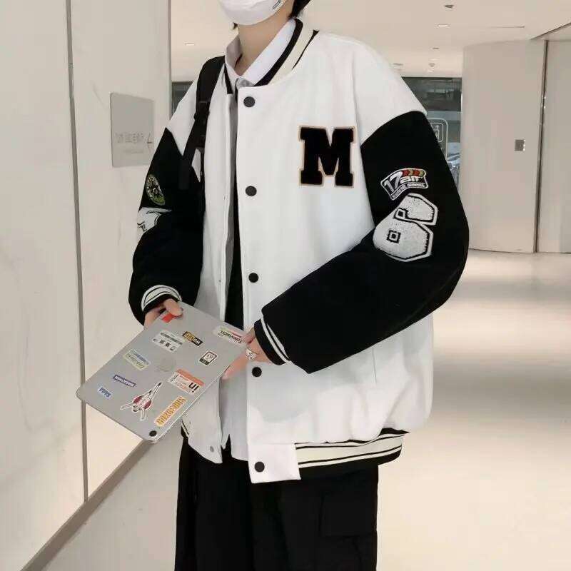 Women's Wear Streetwear Uniform Oversized Coat Student High Quality Youth Baseball Jackets Women Loose Casual Fashion Jacket Men's