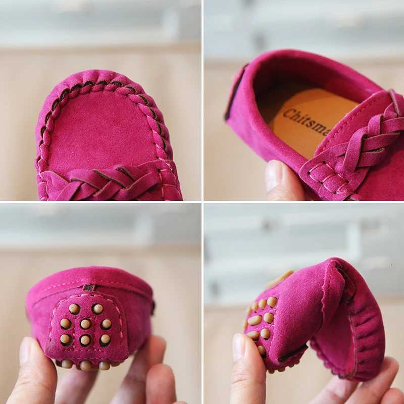 New Boys Loafers Weave Suede Slip-on Solid Color Children Casual Shoes Autumn Leisure Light Cover Toe 21-35 Elegant Kids Flats XJ250724