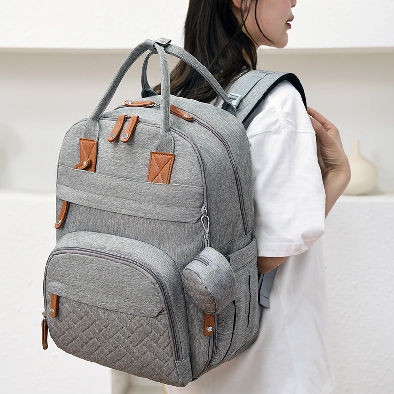 Diaper Bag Backpack Baby Essentials Travel Tote Multifunction Waterproof with Changing Station Pad Stroller Straps Big for Mommy 250724