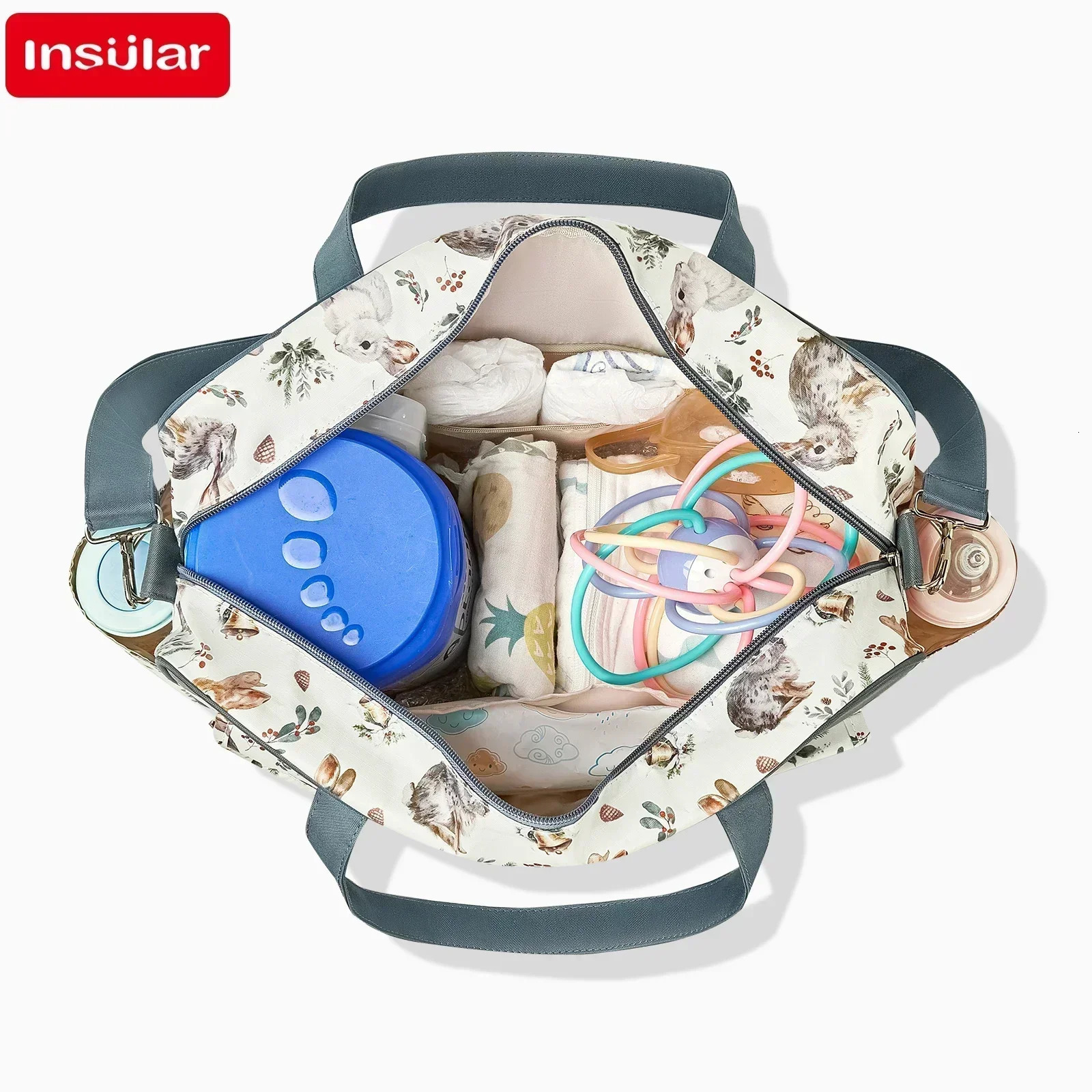 Mommy Diaper Bag For Babies Large Capacity Organizer Waterproof Wide Opening Travel Messenger Crossbody Baby Nappy Bag 250724