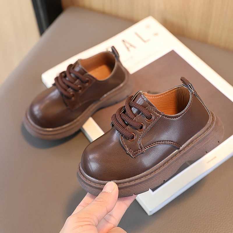 Spring Children Leather Shoes Unisex Light Toddler Kids Casual Shoes Elegant Black Brown 21-30 Fashion School Boys Girls Shoes XJ250724