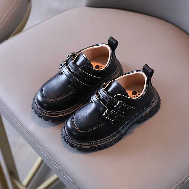 Children Leather Shoes for Boys Kids Black Brown School Girls Shoes Fashion Soft Sole Casual Shoes Toddler Single Shoes Loafers XJ250724