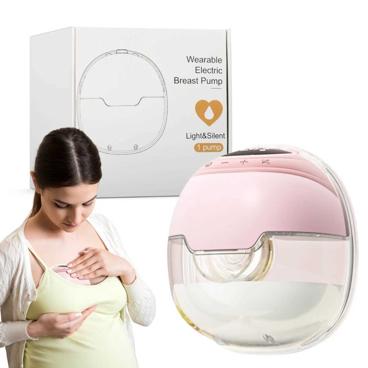 Postpartum Wearable Hands-free Electric Breast Milk Puller Breastfeeding Pump Electric Extractor Boobs Hood Suction Device X250724