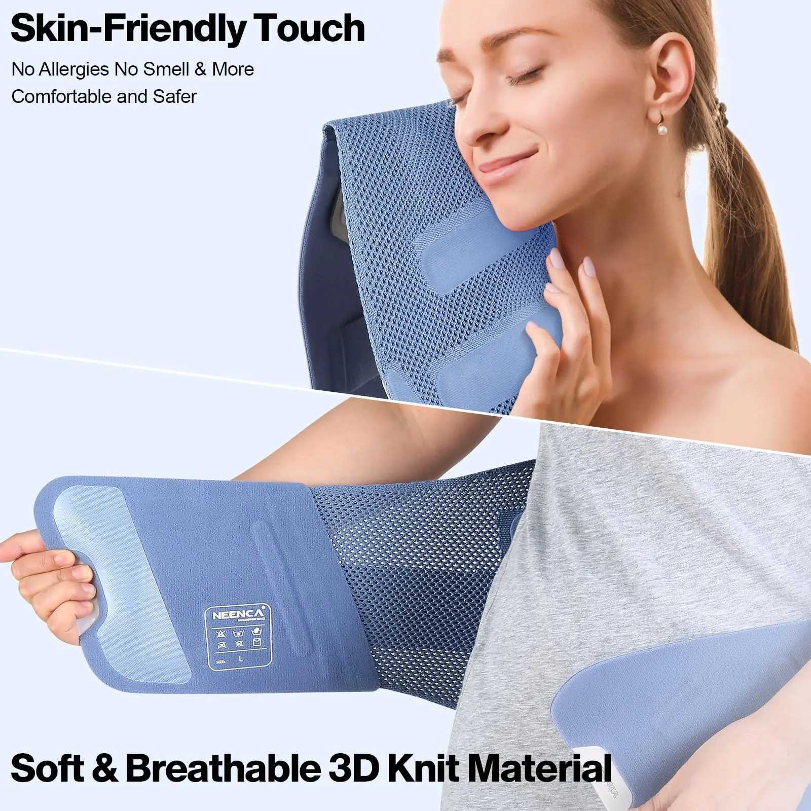 NEENCA Back Support Brace Adjustable Lumbar Support Belt Waist Wrap for Lower Back Pain Relief Injuries Sciatica Scoliosis W250724