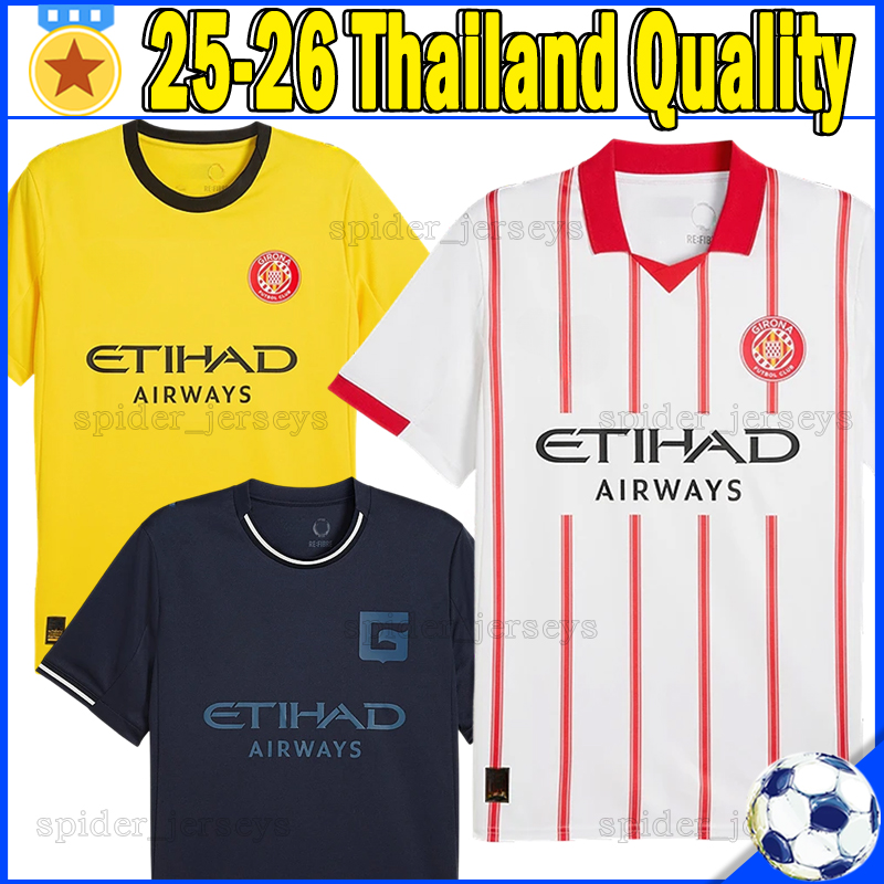 25 26 GiRoNaS FC Soccer Jerseys STUANI BRYAN MIOVSKI ABEL RUIZ 2025 2026 DANJUMA ASPRILLA TSYGANKOV PORTU HERRERA VAN DE BEEK Men Uniforms Football Shirts kids kits