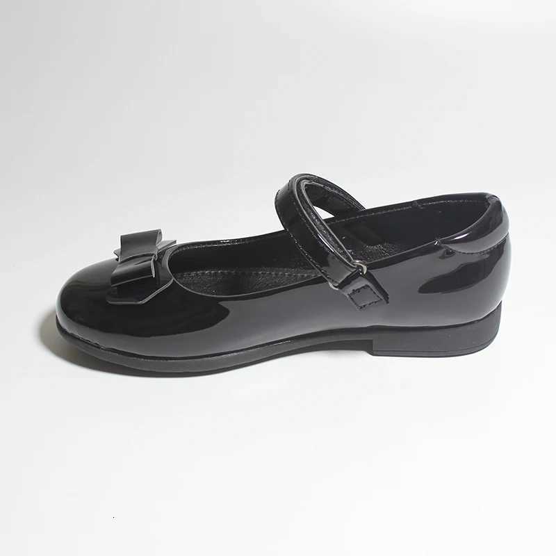 Girls Back To School Uniform Dress Shoes PU Leather Black Mary Jane Flats Lightweight Comfortable Toddler Little Kid Flat Shoes XJ250724