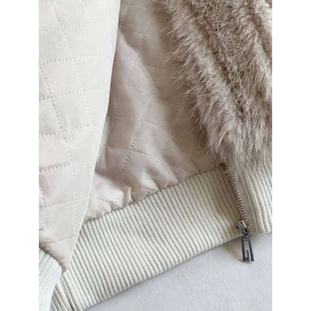Mauroicardi Spring Winter Hairy Shaggy Soft Thick Warm Faux Fur Coat Women With Hood Fluffy Jacket Fake 2 Piece Clothes 2024