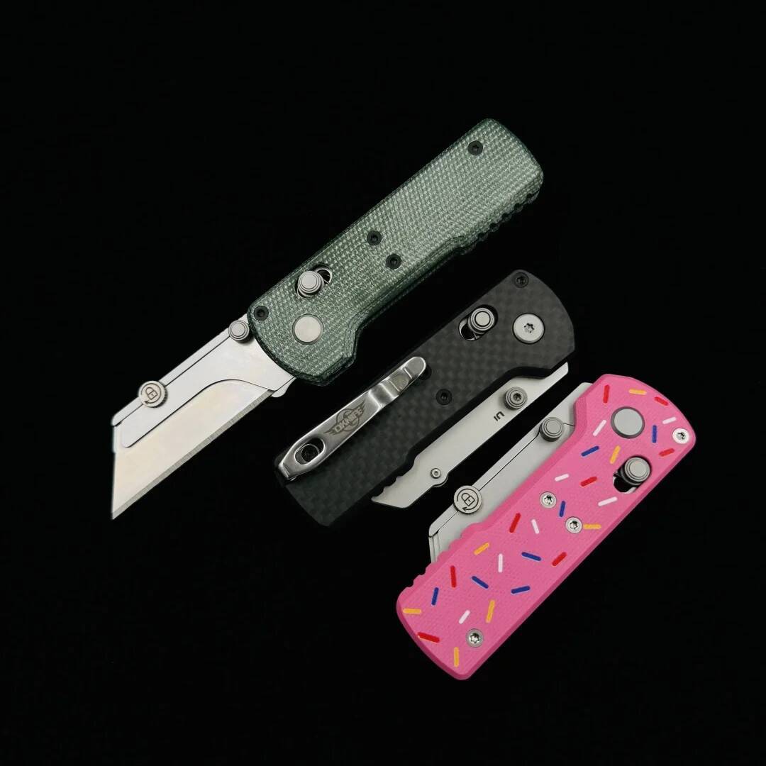 OKNIFE U1 Folding Utility Knife G10 Handle Outdoor Camping Cutter Pocket wallpaper knife industrial grade cable stripping Tool high-quality
