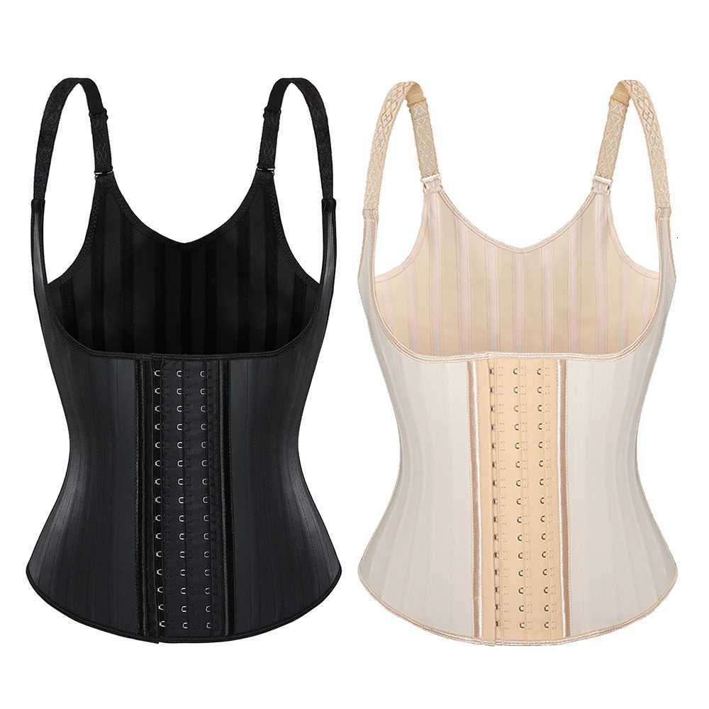 25 Steel Bones Latex Waist Vest Fajas Belt Shaper Cincher Underbust Corset Corset W250724
