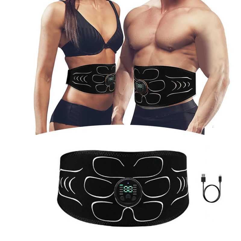 120Cm Smart EMS Muscle Stimulator Slimming Belt Abdominal Muscle Toner Body Shaping Weight Loss Fitness Equipment W250724