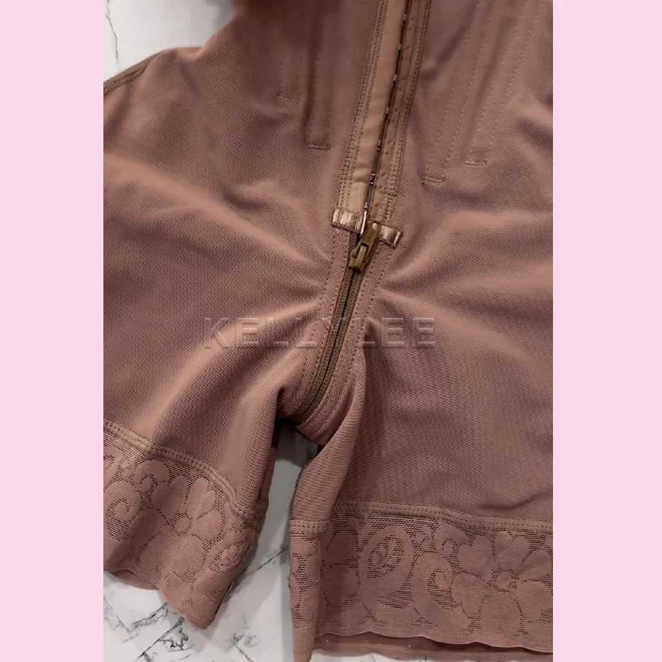 Shaped Up Open-Breasted Shapewear Modeling Fajas Colombianas Medium Shaped Front Breasted Sexy Bodysuits with Adjustable Straps W250724