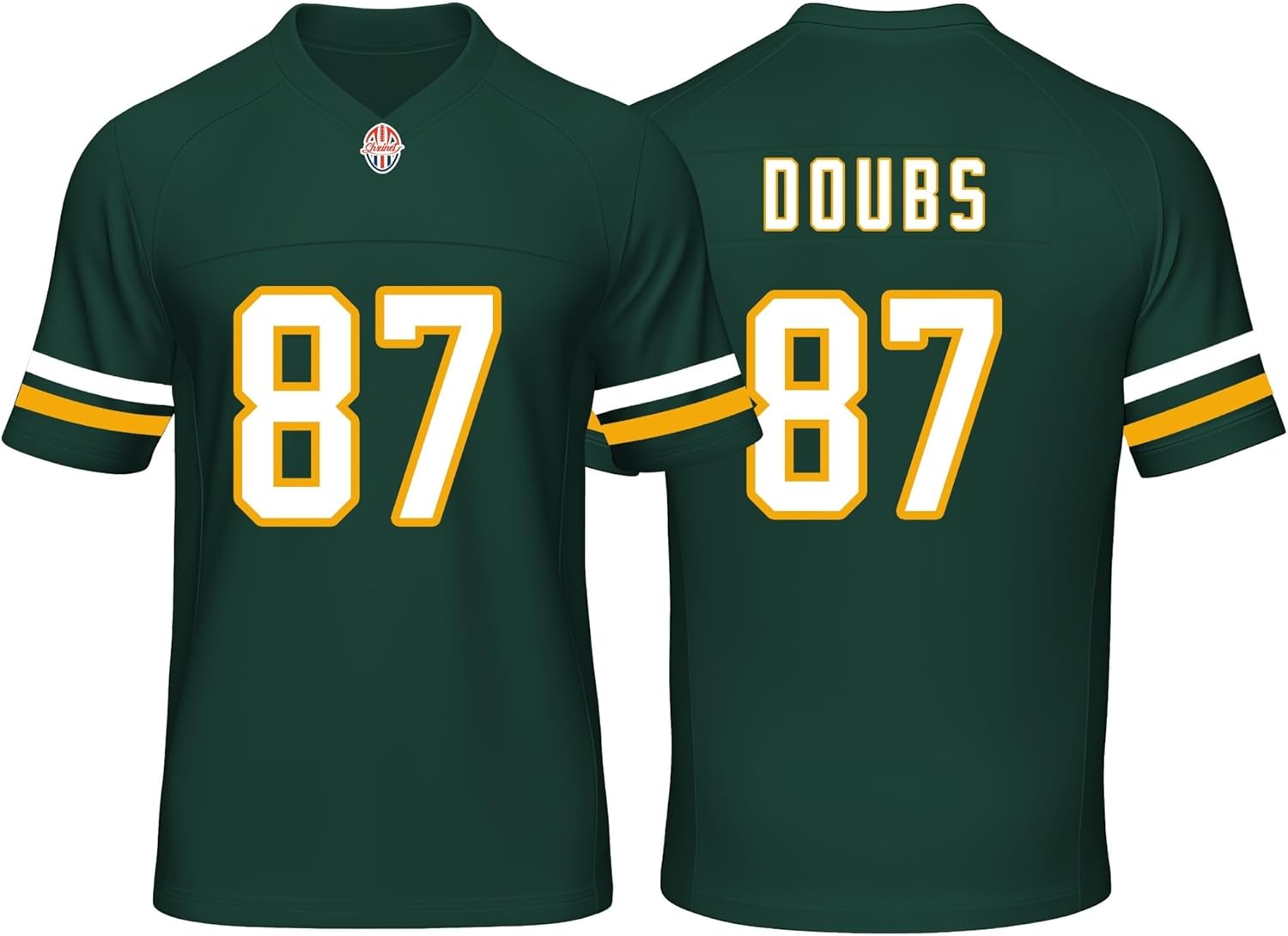 Custom Mens/Youth Football ed T-Shirt for Sports Fan Green/White No Brand/s reed jersey Free shipping