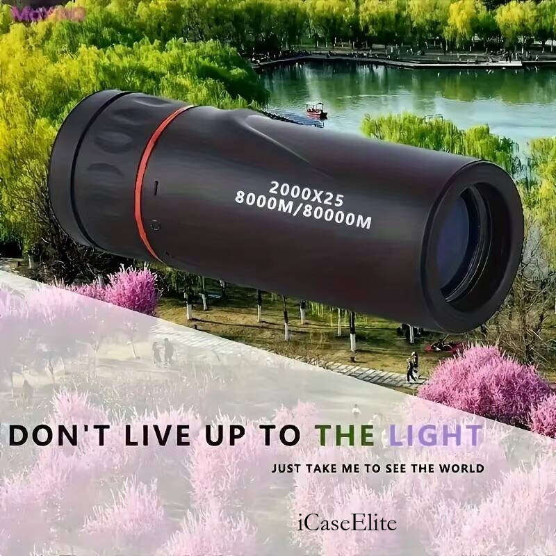 2000X25 HD Magnification Monocular 3.6In High Power Portable Single Tube Telescope