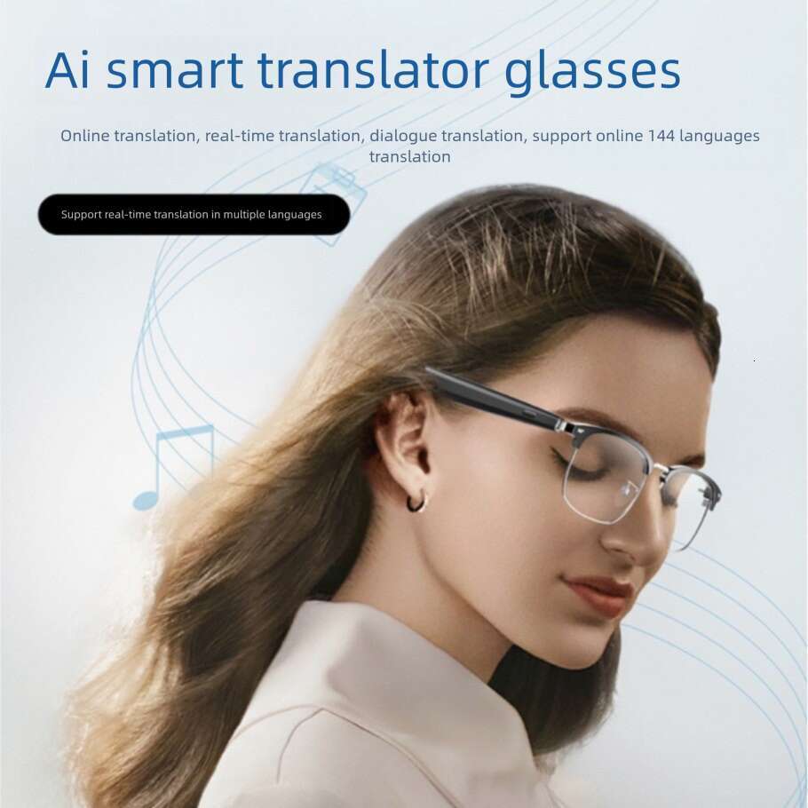 Designer Famous Brand Translation Touch AI Smart Bluetooth Titanium Frame Wireless Multifunctional Driving Call Sunglasses