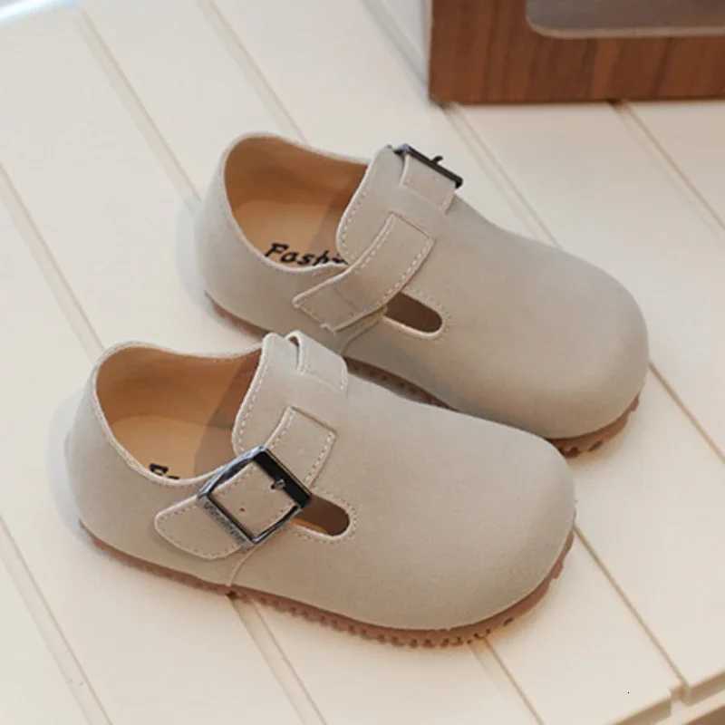 2024 Spring Autumn Childrens Casual Simple Mary Jane Shoes Versatile Non-slip Boys Girls Leather Shoes XJ250724