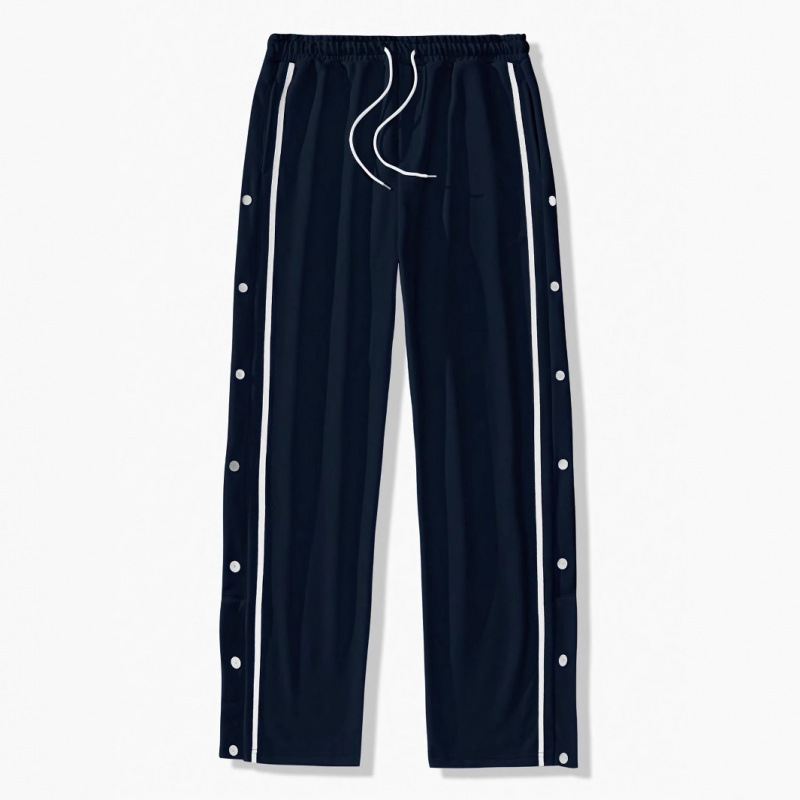 Free shipping designer pants for man Buckle casual pants high street trendy brand