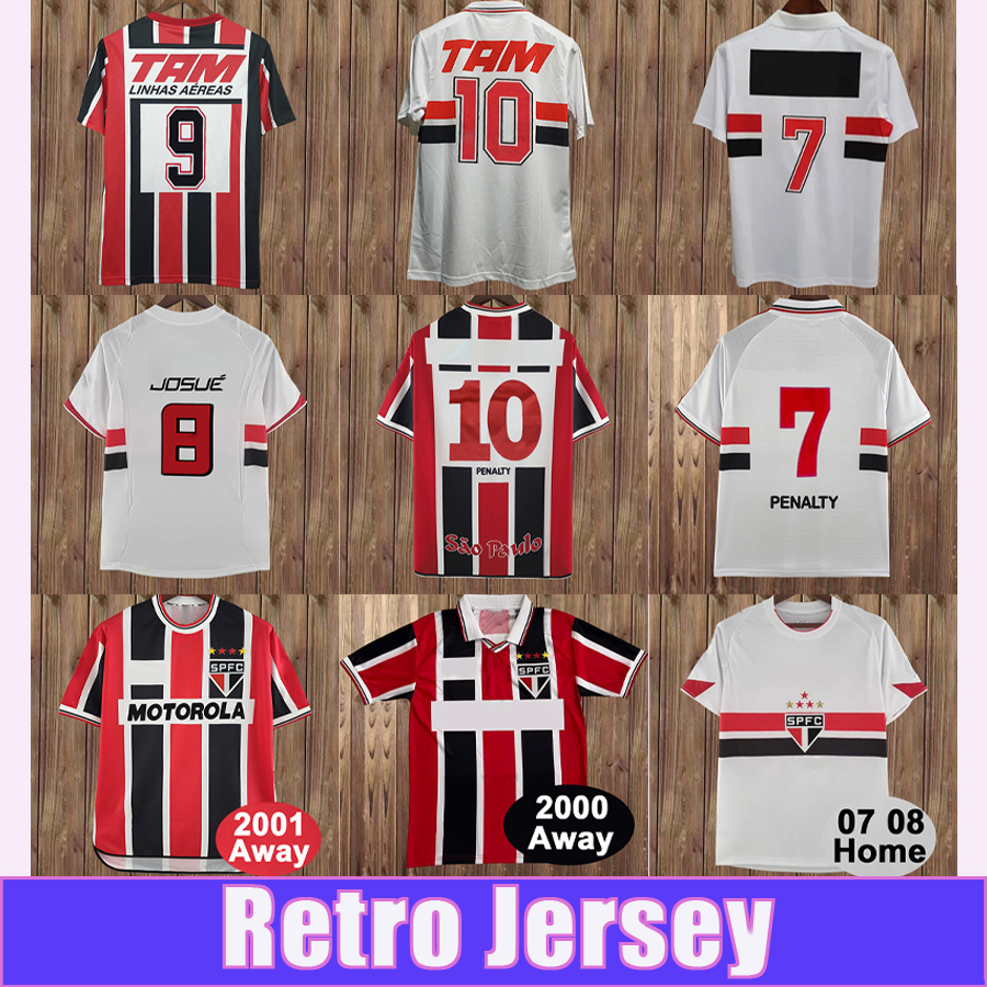 1993 1994 Sao Paulo ANILTON Mens Soccer Jerseys ELIVELTON Home White Away Red Black 1996 1997 RETRO Football Shirt Short Sleeve Uniforms