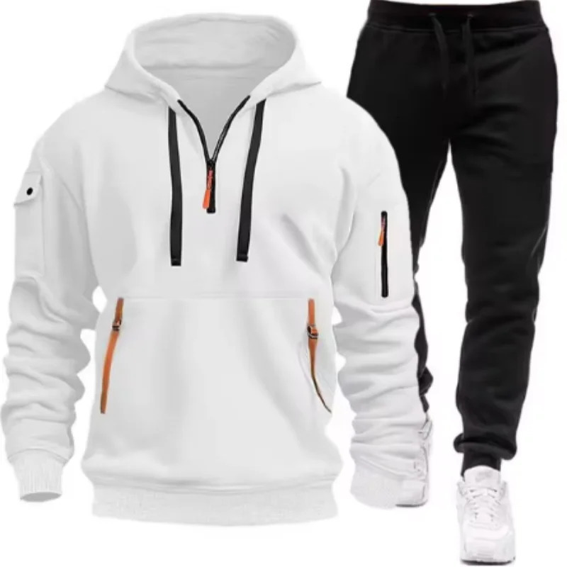 2025 Fashion Mens Tracksuit Sets Hoodie and Pants Women Solid Color Hooded PulloverPants Suit Casual Sportswear Sets Male 250717