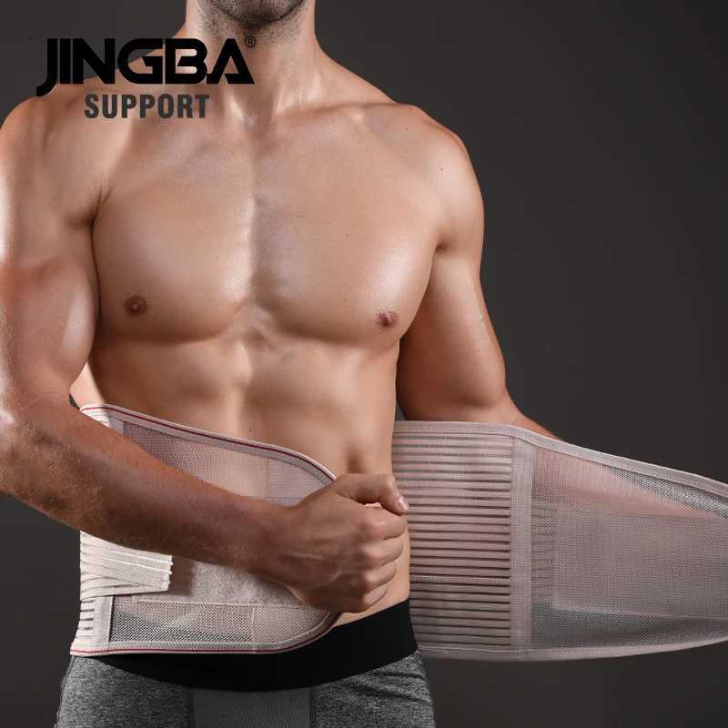 JINGBA SUPPORT Orthopedic Corset Back Support Belt Men Back Brace Belt Lumbar Support Orthopedic Protection Spine Support Belt W250724