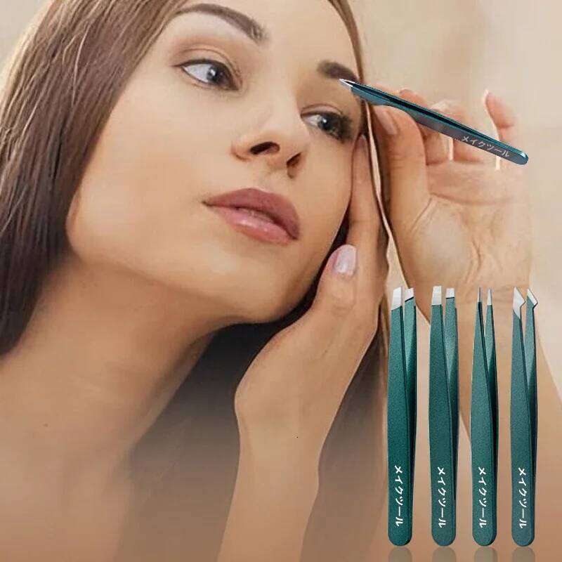 2/4/6Pcs Beauty Tools Eyebrow Stainless Steel Hair Removal Clip for Eyelash Extension Tweezer Colorful Professional Make X250724