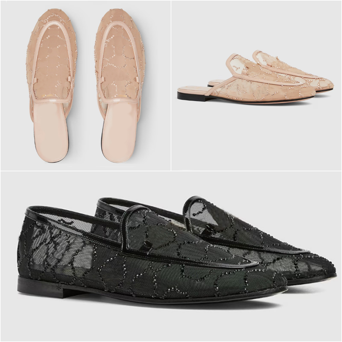 25ss new slippers mesh crystal loafers womens designer loafers women loafer designer shoes women flats mules slides sandals baotou slipper luxury summer shoes 34-42