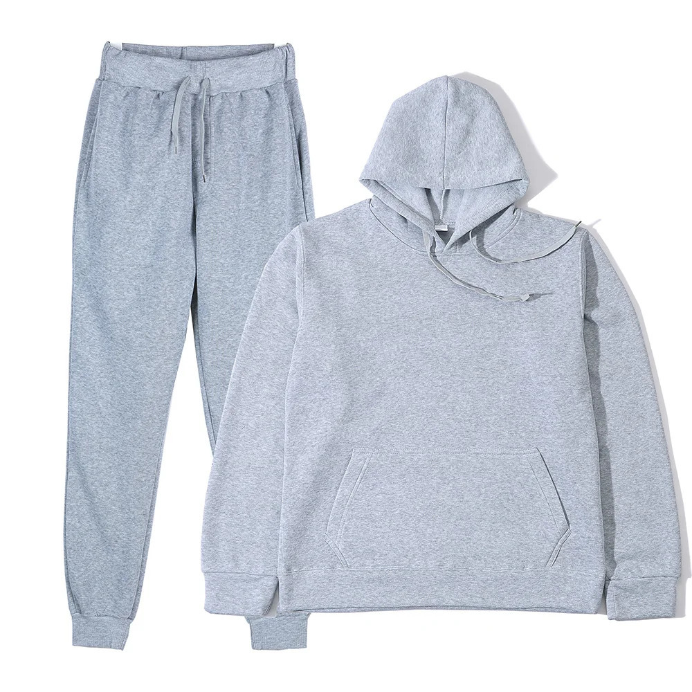 2025 Fashion Mens Tracksuit Sets Hoodie and Pants Women Solid Color Hooded PulloverPants Suit Casual Sportswear Sets Male 250717